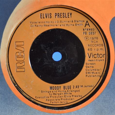 Elvis Presley Moody Blue 7 Inch | Buy from Vinylnet