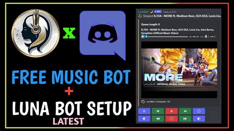 how to add Music Bots in discord Mobile | Luna Bot discord + Setup [Free PREMIUM features] - YouTube