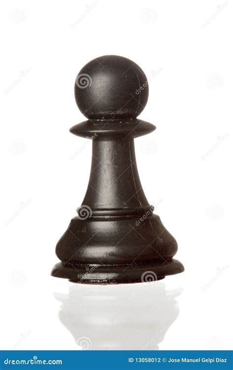 Black pawn isolated stock photo. Image of knight, background - 13058012