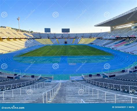 Montjuic Olympic Stadium, Barcelona Editorial Photo - Image of olympics, olympic: 265665831