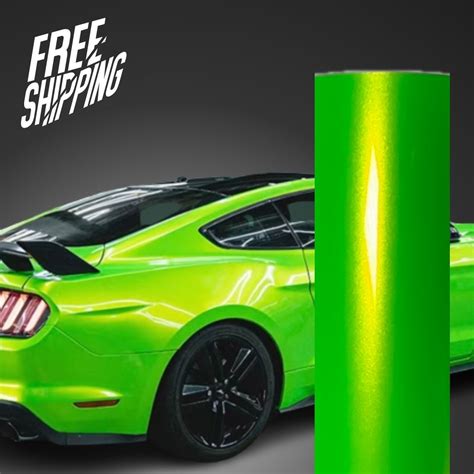 Color Shift Neon Gold Green Vinyl Car Wrap – RAXTiFY