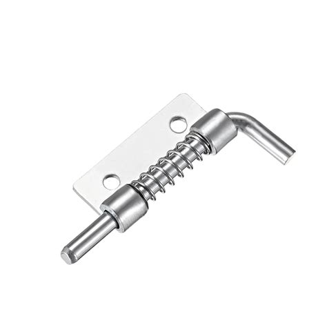 Unique Bargains Carbon Steel Lock Bolt Spring Loaded Pin Latch 56mm Long (Right) 10pcs - Walmart ...