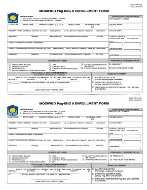 PH Pag-Ibig HQP-PFF-226 2019-2024 - Fill and Sign Printable Template Online