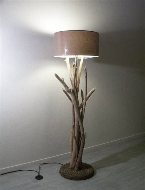 Pied de lampadaire en bois chêne H157cm KONE lampadaire alinea