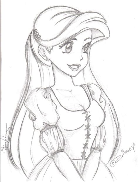 Easy Disney Princess Drawing at PaintingValley.com | Explore collection of Easy Disney Princess ...