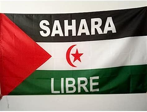 AZ FLAG - Frente Polisario Western Sahara Flag - 150 x 90 cm - Rasd ...