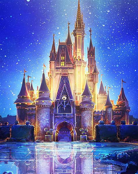 DIY Diamond Painting Full. Istana Impian Night Castle 40×30 CM D558 ...