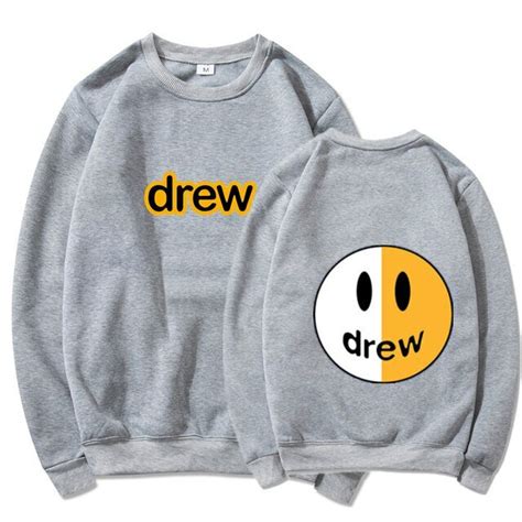 Drew logo printed Gray sweatshirt