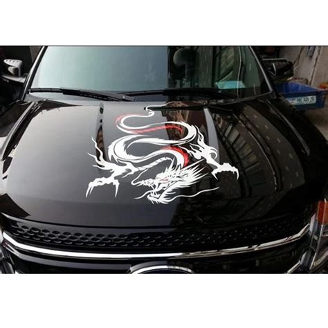 Car Stickers and Decals Car Styling Motorcycle Auto Hood Engine Cool Dragon Sticker-in Car ...