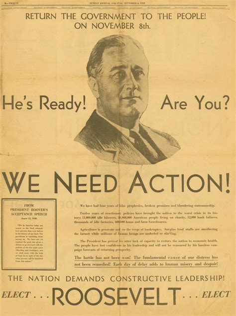 19 best FDR Campaign: 1932 images on Pinterest | Franklin roosevelt, Delano roosevelt and ...