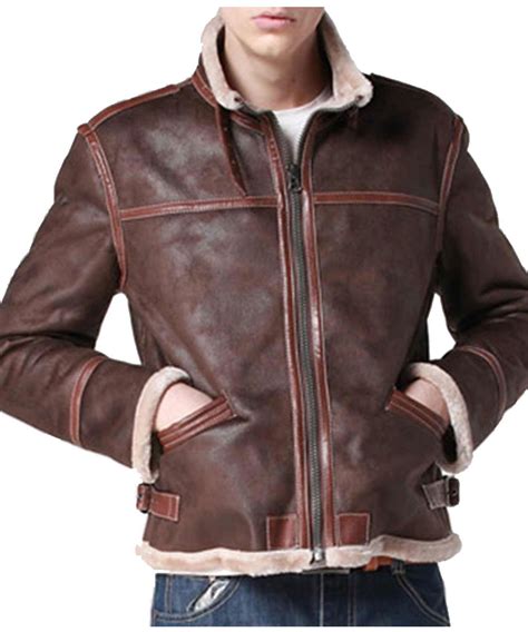 Resident Evil 4 Leather Jacket | Leon Kennedy Shearling Jacket - Jacket ...