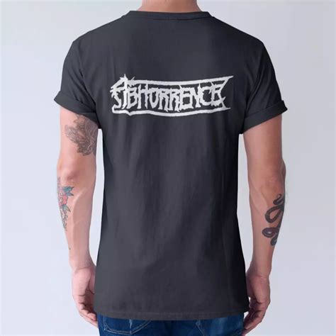 Abhorrence Band T-Sirt, Abhorrence Logo Black Tee Shirt, Death Metal, Finland – Metal Merch T ...