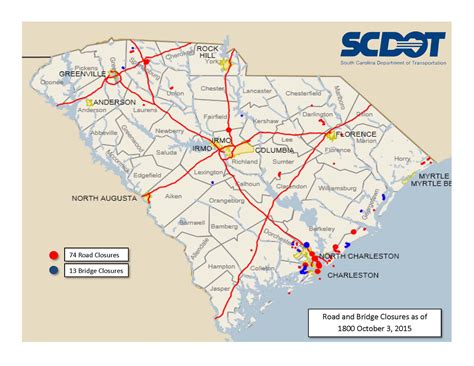 Scdot Road Closures Interactive Map