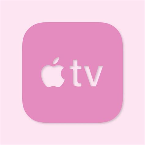 Apple TV Aesthetic Icon Pink Vector - (.Ai .PNG .SVG .EPS Free Download)