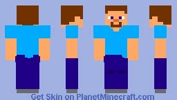 Minecraft Trailer Steve 3D Minecraft Skin