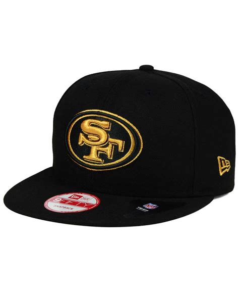 KTZ Wool San Francisco 49ers Metallic Gold 9fifty Snapback Cap in Black ...