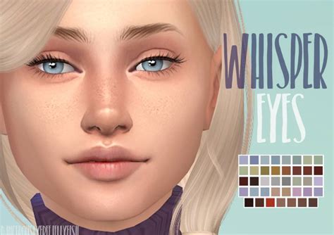 Линзы и глаза / Whisper Eyes для The Sims 4 - Synthira.ru