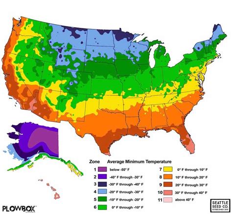 Growing Zones Chart - What Does It Mean