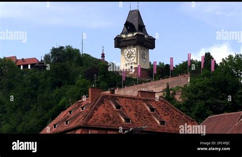 Graz Clocktower Stock Video Footage - Alamy