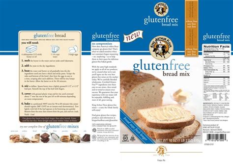 KING ARTHUR FLOUR- Gluten Free Bread Mix | Baking printables, King arthur gluten free flour