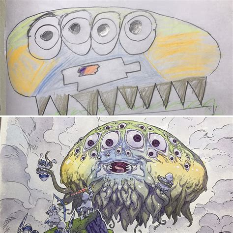 Amazing Father Turns His Son’s Drawings Into Anime Cartoon, And The Result Is Spectacular