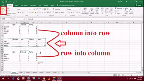 How to Convert Row into Column & Column into Row in Excel - YouTube