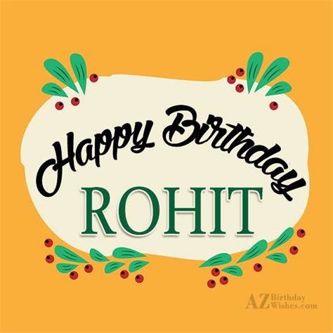 Happy Birthday Rohit