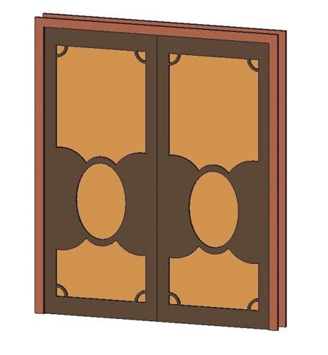 Decorative Door Panel Revit Family | Thousands of free CAD blocks