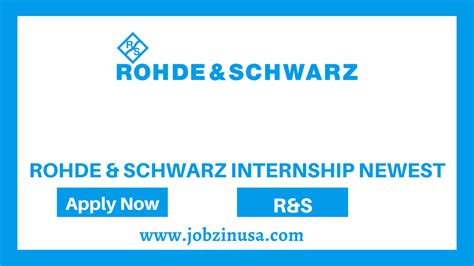 Rohde & Schwarz Internship 2023 Latest - Jobz in USA