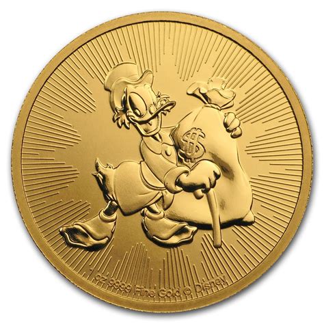 Buy 2018 Niue 1 oz Gold $250 Disney Scrooge McDuck BU Coin Online | New ...