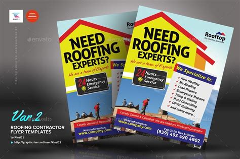 Roofing Flyer Templates Free | Flyer template, Roofing, Flyer