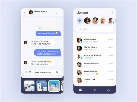 Chat App by Inês Lobo on Dribbble