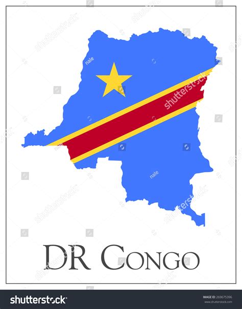 Vector Illustration Dr Congo Flag Map: เวกเตอร์สต็อก (ปลอดค่าลิขสิทธิ์ ...