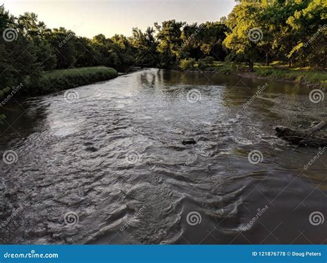 The Big Sioux River in Sioux Falls, South Dakota Stock Photo - Image of ...