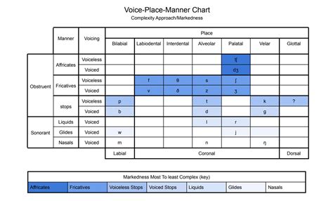 UPDATED Voice Place Manner Chart - Speech Therapy Talk