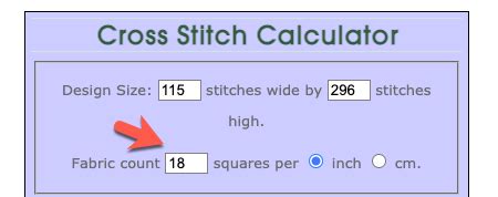 Cross Stitch Calculator: Pick The Best Fabric Count In Seconds