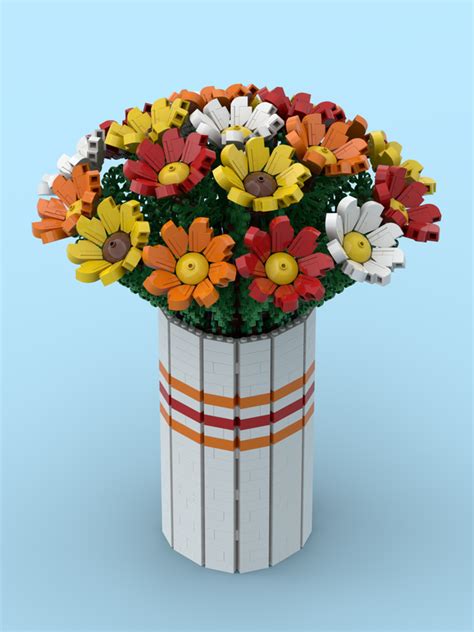 LEGO MOC Bouquet of Colorful Flowers by Ben_Stephenson | Rebrickable - Build with LEGO