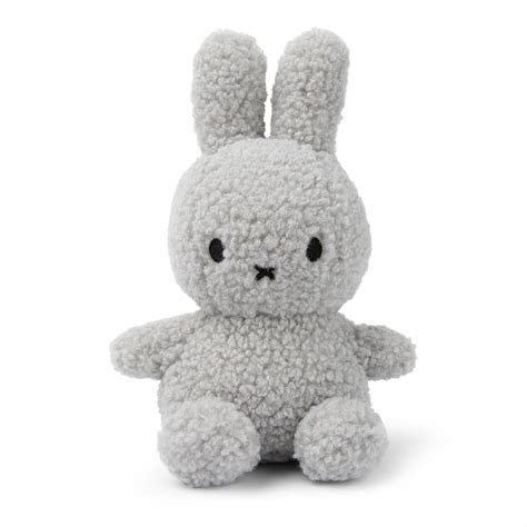 Miffy Bunny Plush Toy Light Grey Teddy Bear Fabric