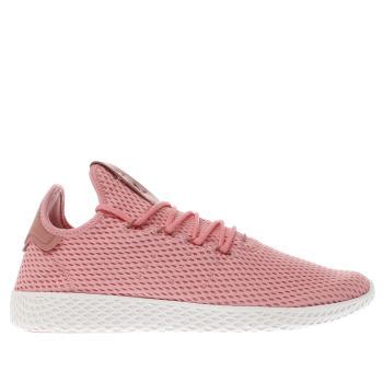 mens pink adidas pharrell williams tennis hu trainers | schuh