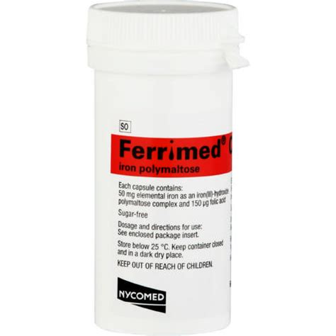 Ferrimed Iron Polymaltose 60 Capsules - Clicks