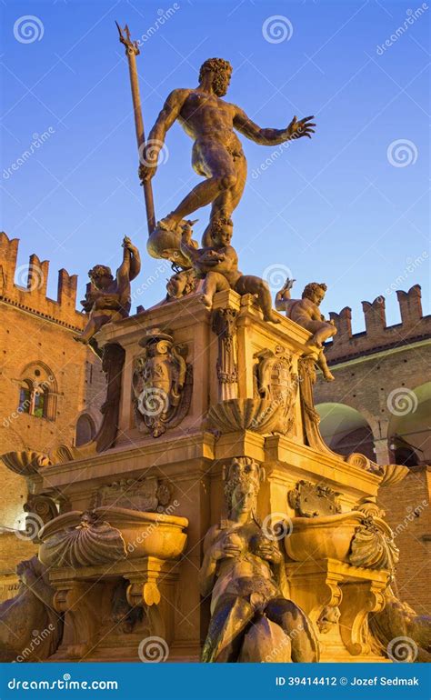 Bologna - Fontana Di Nettuno or Neptune Fountain on Piazza Maggiore ...