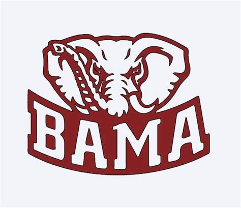 BAMA ELEPHANT Decal Laptop Decal IPhone Decal Notebook