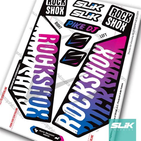 Fork Decals - Rockshox Collection - Slik Graphics