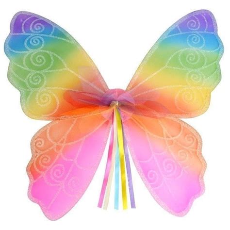 Rainbow Fairy Wings - 50cm x 45cm - Earth Fairy