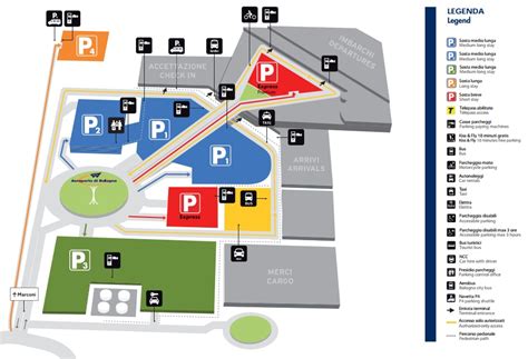 Plattegrond Bologna Airport