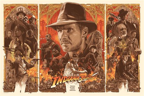 INSIDE THE ROCK POSTER FRAME BLOG: Indiana Jones Posters By Gabz Release From Bottleneck Gallery