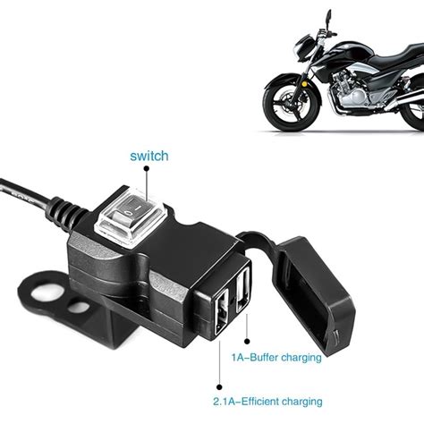 2021 Dual USB Port 12V Waterproof Motorbike Motorcycle Handlebar ...