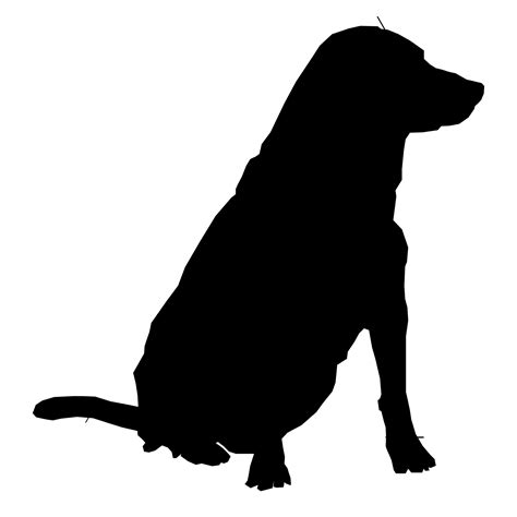 Dog Silhouette Drawing 01 Free Stock Photo - Public Domain Pictures