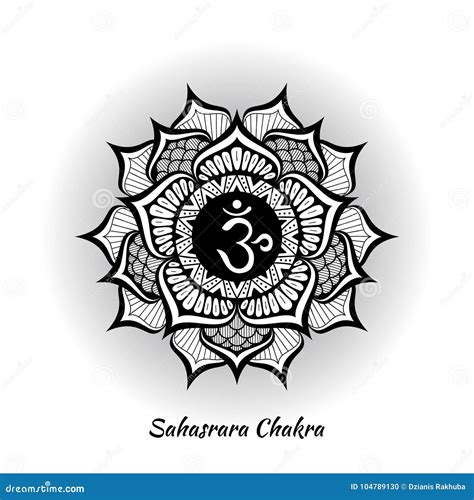 Sahasrara chakra design stock vector. Illustration of healing - 104789130