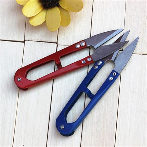 1PCS U Shaped Mini Scissors Sewing Thread Scissors Cut Small Nippers Scissors Garden Fishing ...